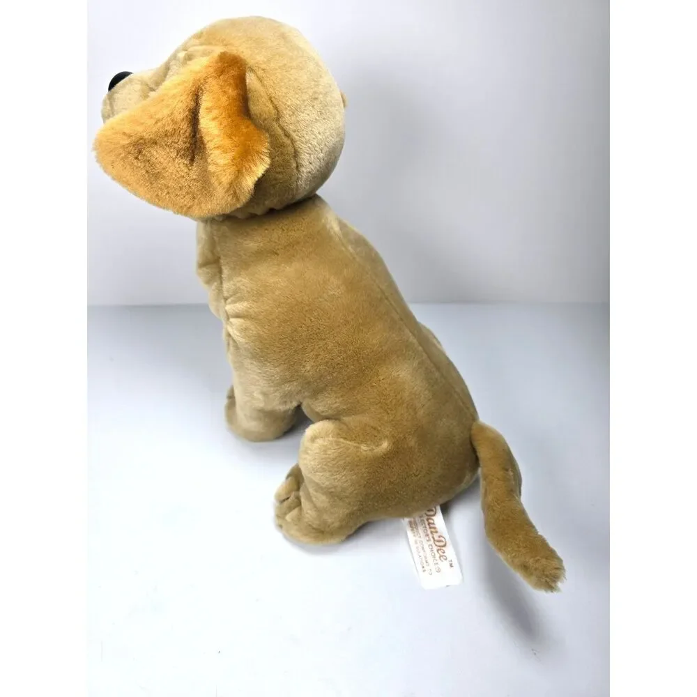 Dan Dee Golden Retriever Dog Plush Stuffed Animal Good Eyes Brown Tan Puppy 12